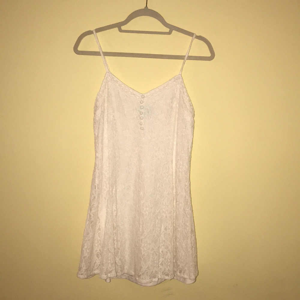 White lace dress